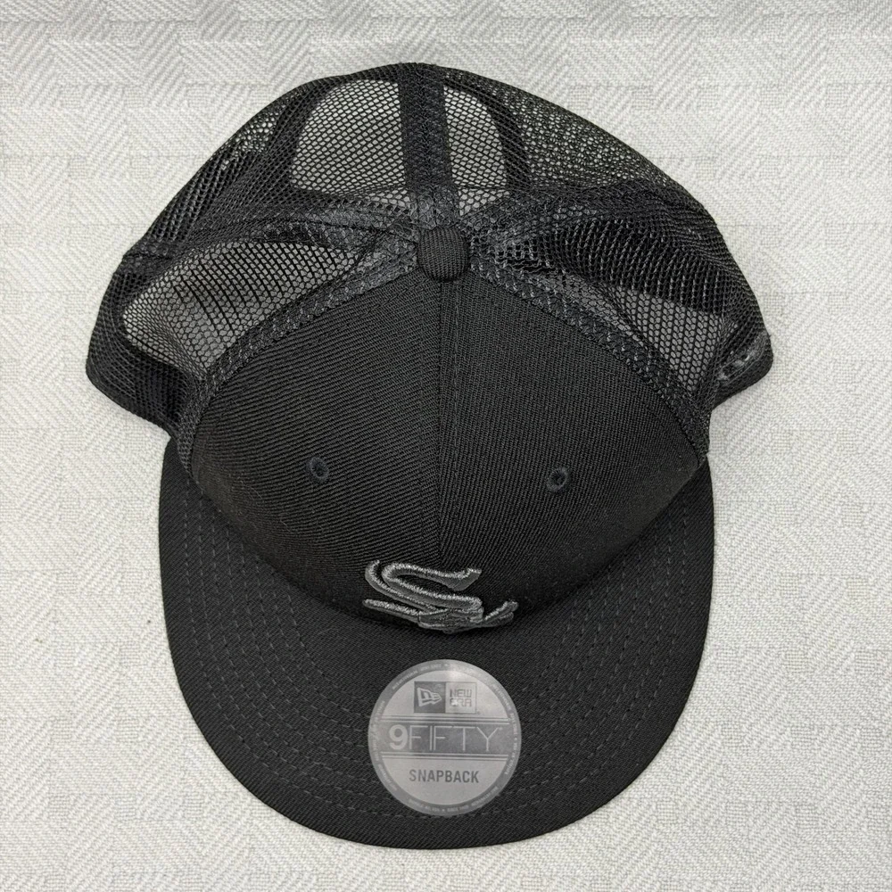 Chicago White Sox Hat‎ Cap Snap Back Mens One Size Black MLB Baseball New Era